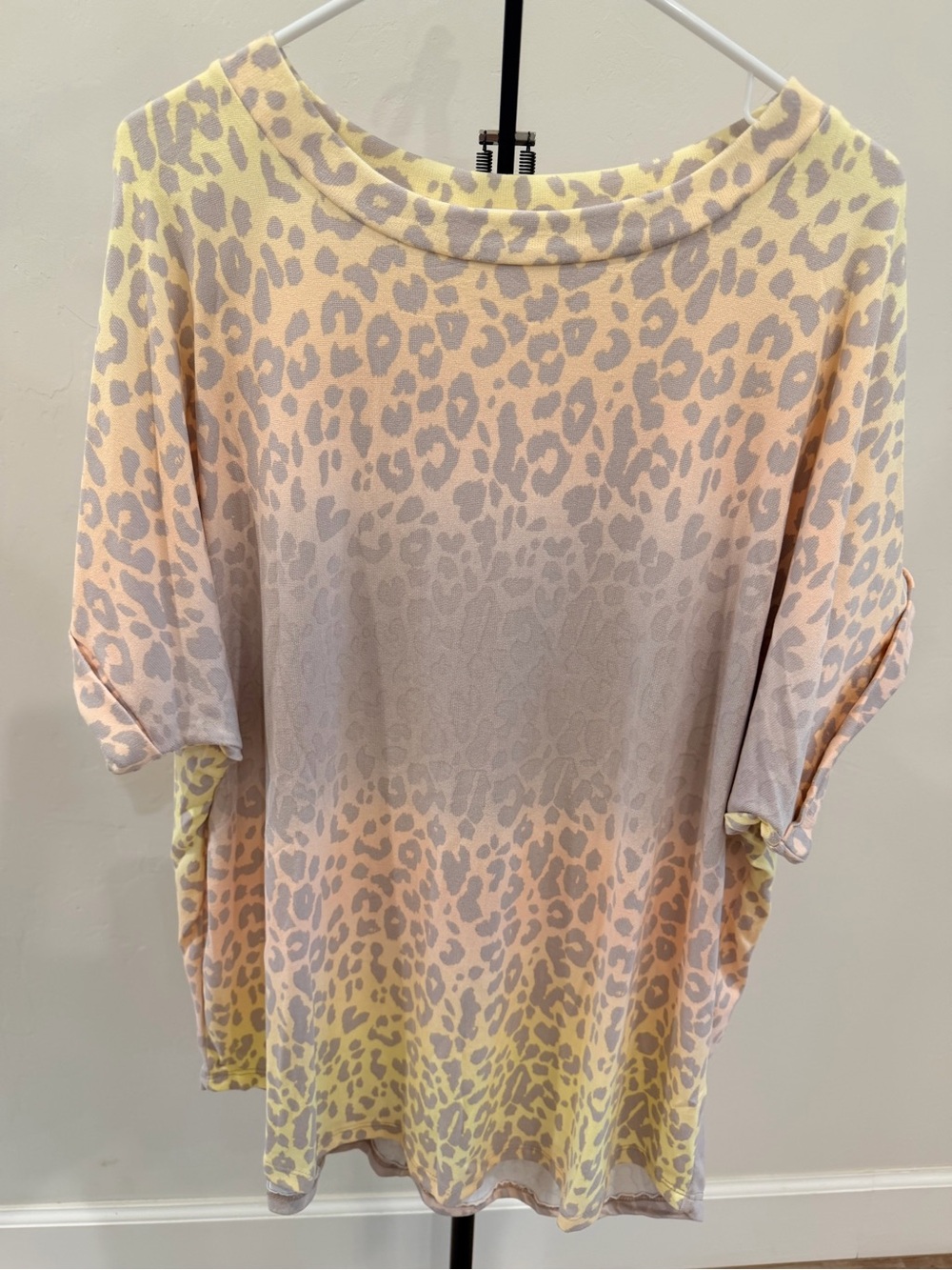 Oddi Leopard Print Top | NWOT | Size 1X/2X